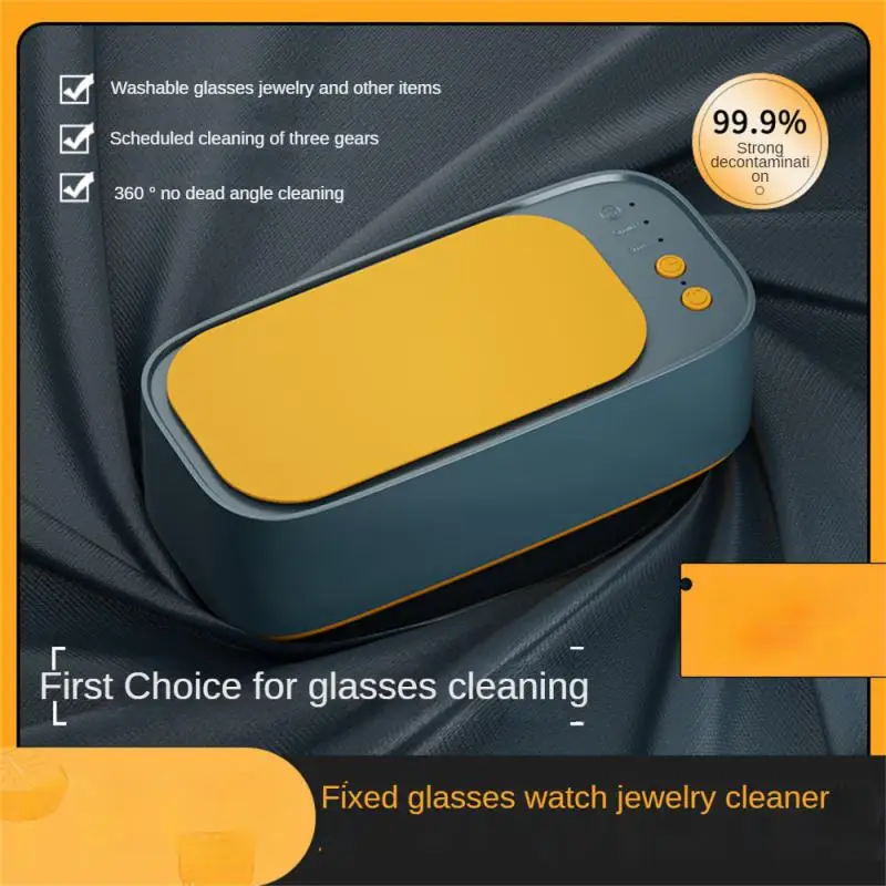 Устройство за почистване на очила с Мощност 15 W, высокочастотная вибрационна ултразвукова чистящая машина, Чистящая машина за скоби за очила, за Пречистване на Малки Изображение 0