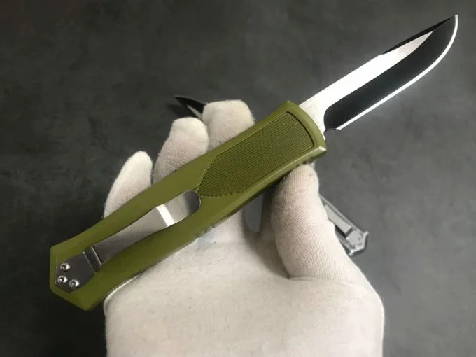 Micro OTF Tech Knife 440 Стоманен Нож 57hr Твърдост Цинк-Алуминиева Сплав Скелетна Дръжка Открит Къмпинг Джобен Нож За Самозащита Изображение 0