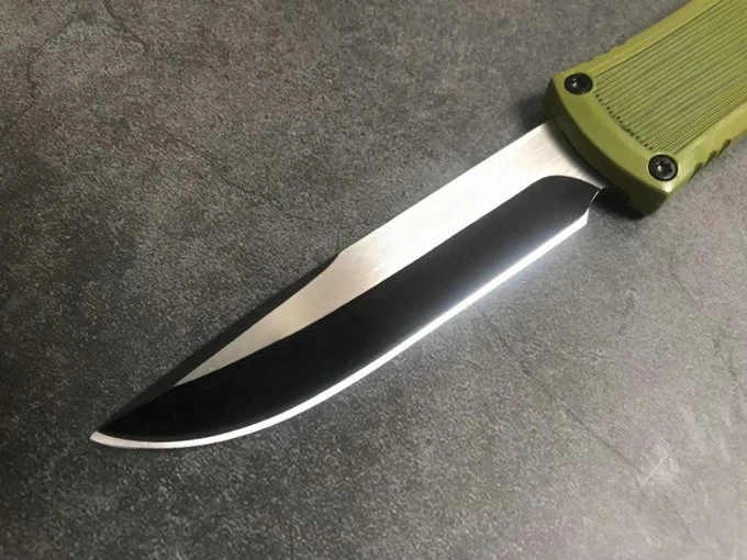 Micro OTF Tech Knife 440 Стоманен Нож 57hr Твърдост Цинк-Алуминиева Сплав Скелетна Дръжка Открит Къмпинг Джобен Нож За Самозащита Изображение 2