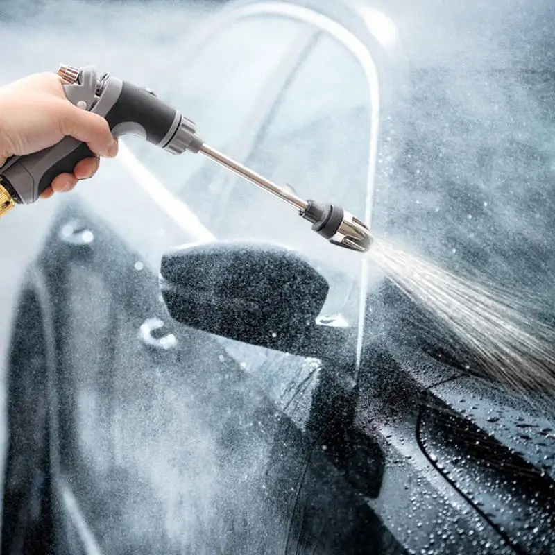 Спрей за почистване на автомобили с воден маркуч Преносима Измиване с високо налягане Тежкотоварни Металик Спрей, въртящи се на 360 градуса за почистване на автомобили Изображение 1
