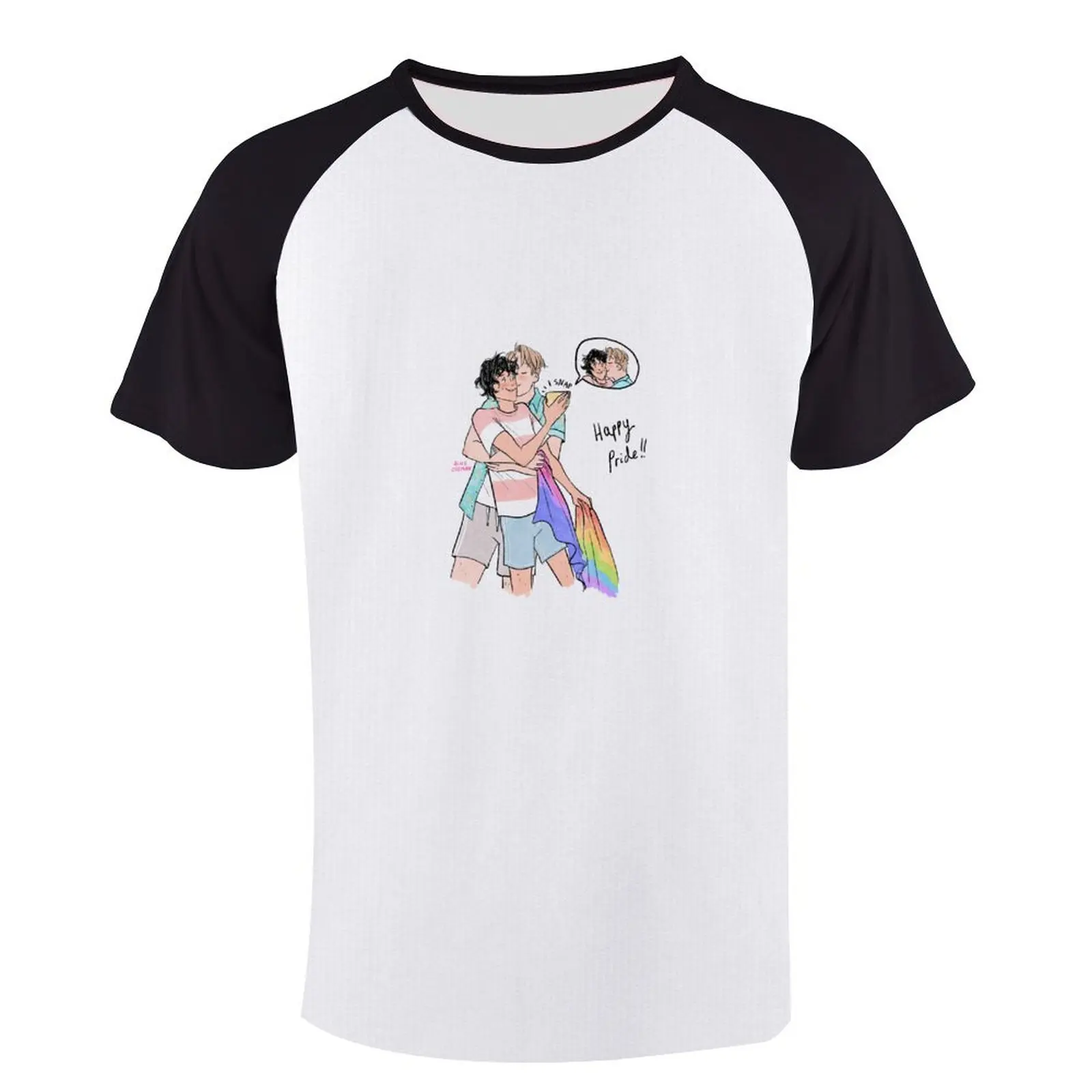 Тениска Happy Pride, забавни тениски, изработени по поръчка тениски, мъжки ризи с дълъг ръкав Изображение 2