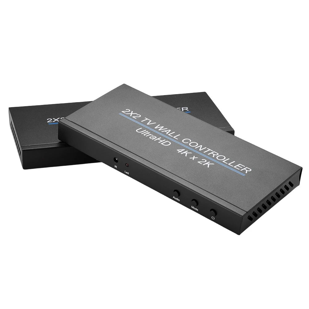Контролер Видеостены 4K x 2K HDM, 2x2 HDMI-съвместим процесор Видеостены, Мультиэкранный процесор Splicer 1080P Изображение 1