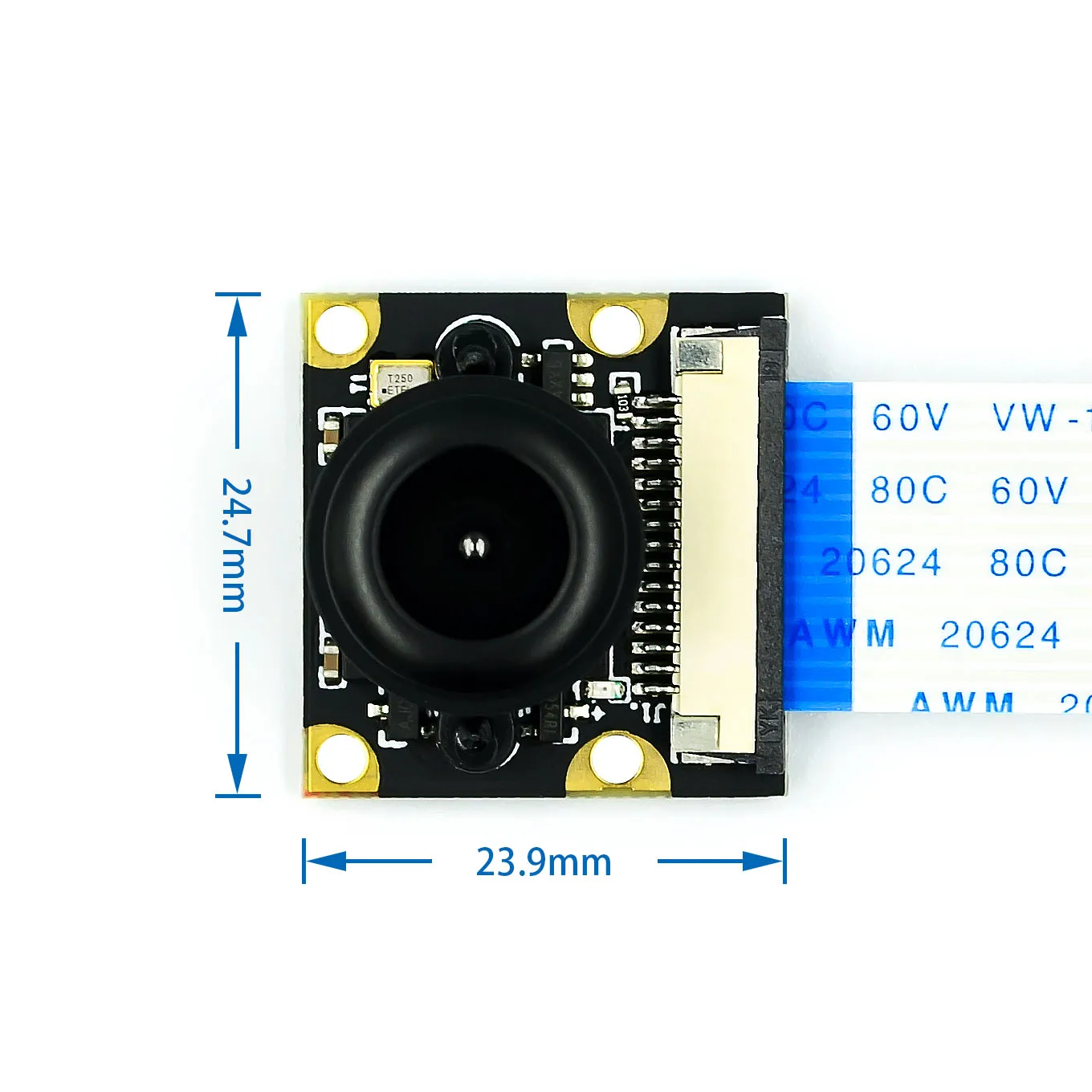 Гореща Raspberry Pi 3 Модул на камера за нощно виждане с регулируемо фокусно разстояние 5MP OV5647 сензор 1080p Камера Raspberry Pi 2 с 15-сантиметровым кабел спк стартира строителни Изображение 2
