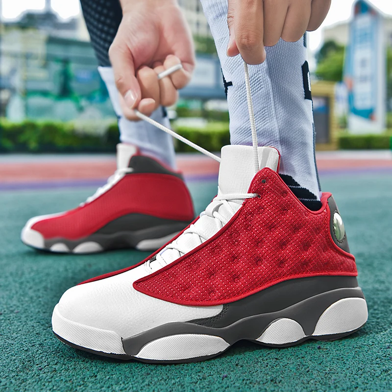 Лека баскетболни обувки за мъже, Нова дишащи спортни обувки, Маратонки, мъжки спортни спортни маратонки Голям размер на 47, мъжки маратонки Изображение 2