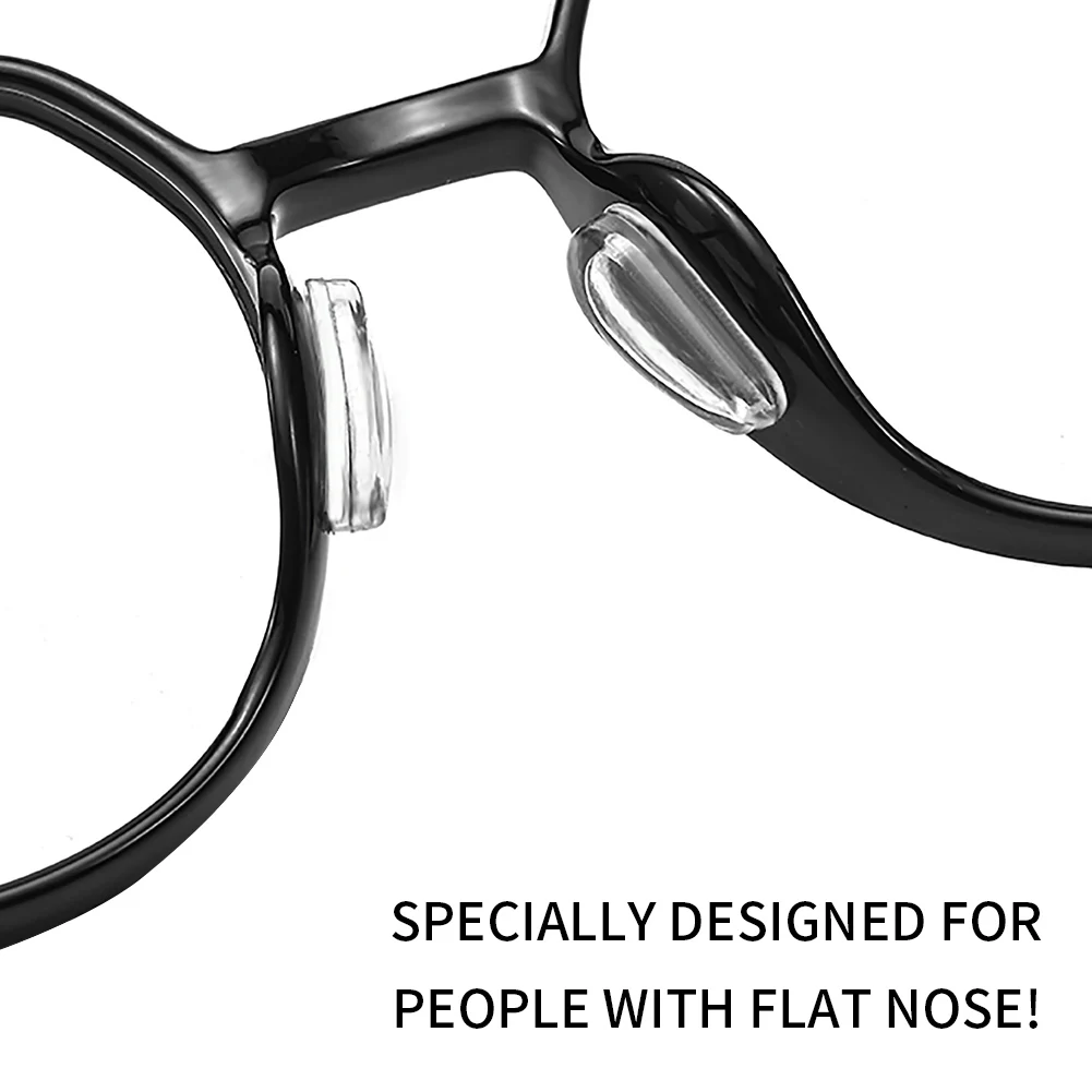 12 чифта професионални мини-меки силиконови прозрачна подложка за носа, за очила, универсални противоскользящих, лесно може да се настрои самозалепващи очила за четене Изображение 2